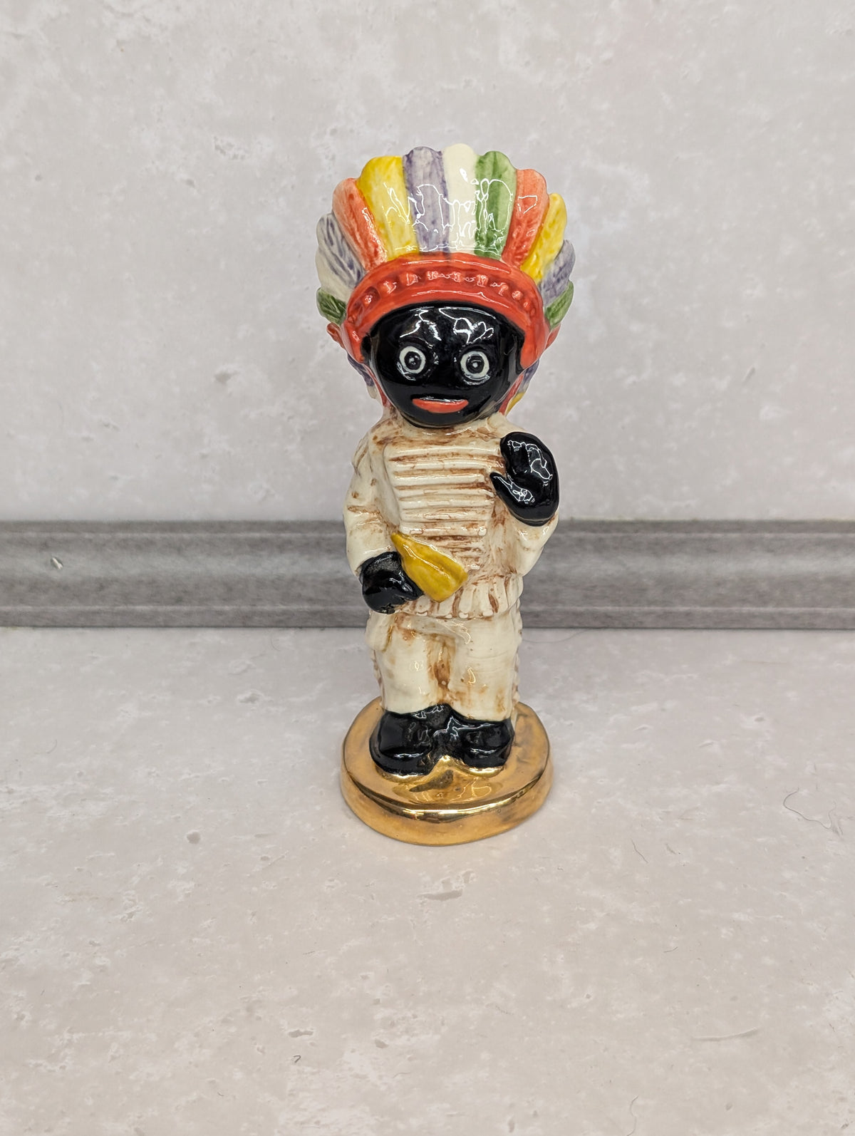 Small Gold Base Indian by Carltonware