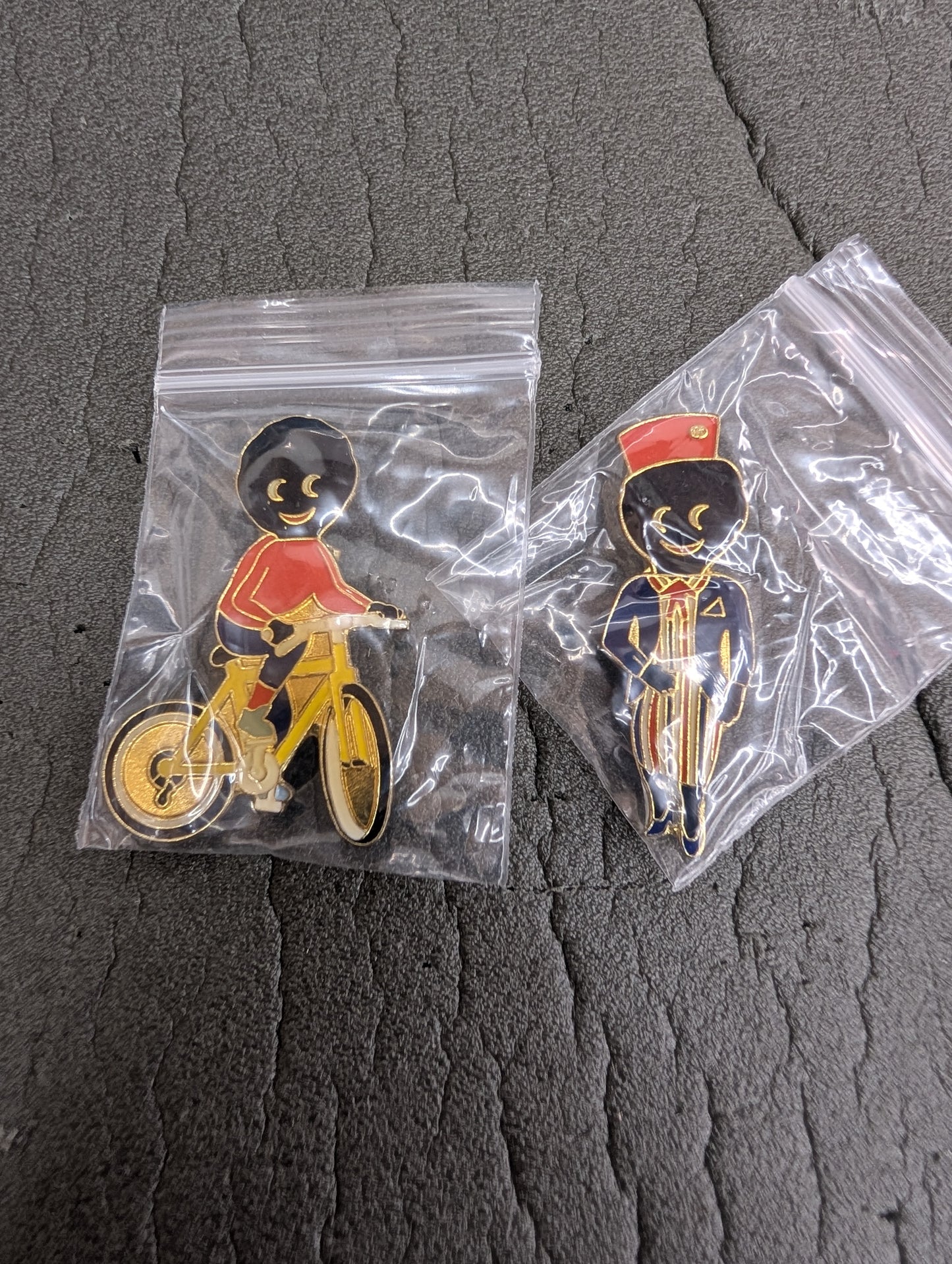 Robertsons Golly 1993-1996 Air Hostess and Cyclist