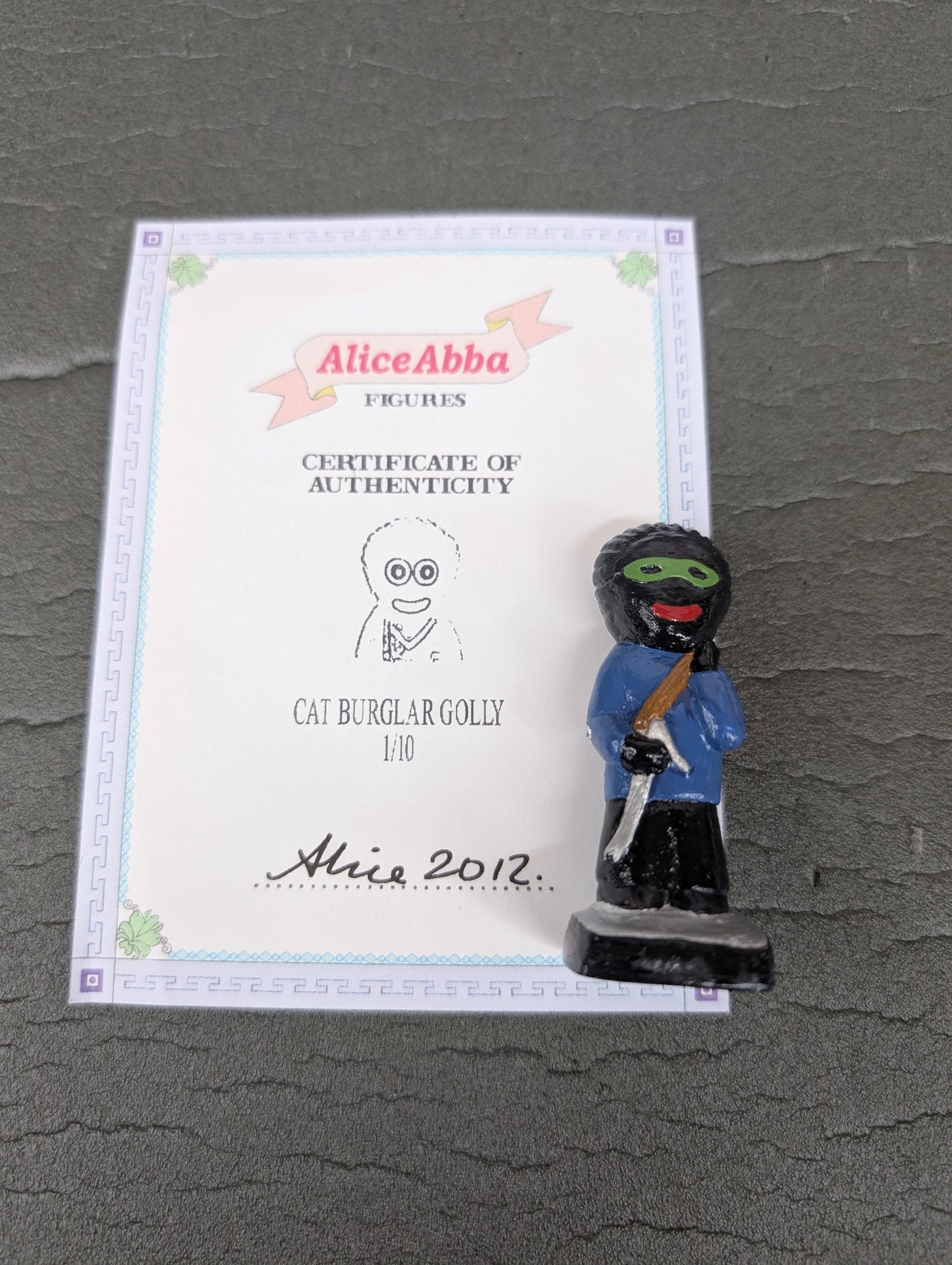 Alice Abba Cat Burglar Golly 1/10 Signed with Cert