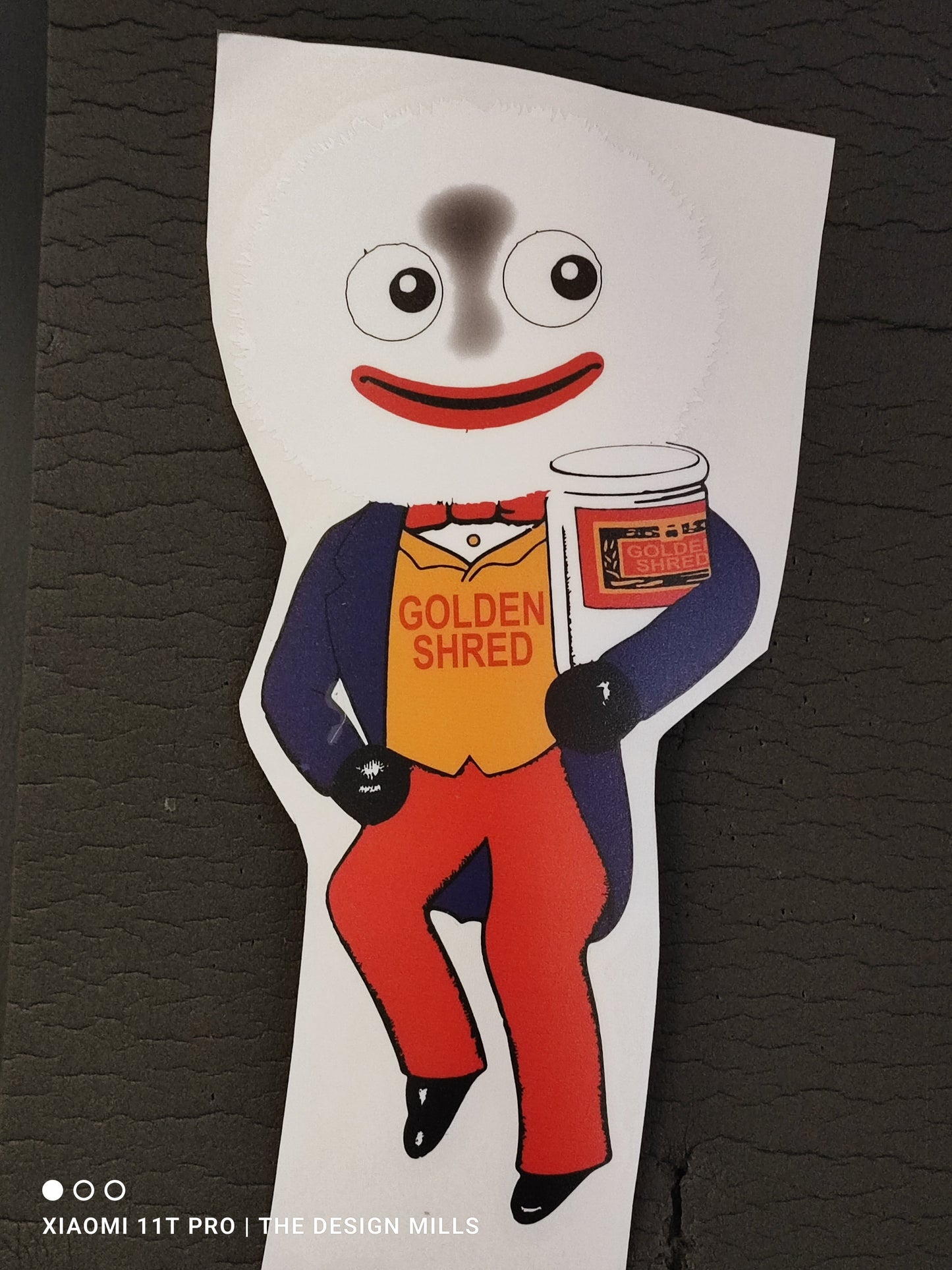 10" Vinyl Sticker WHITE FACE