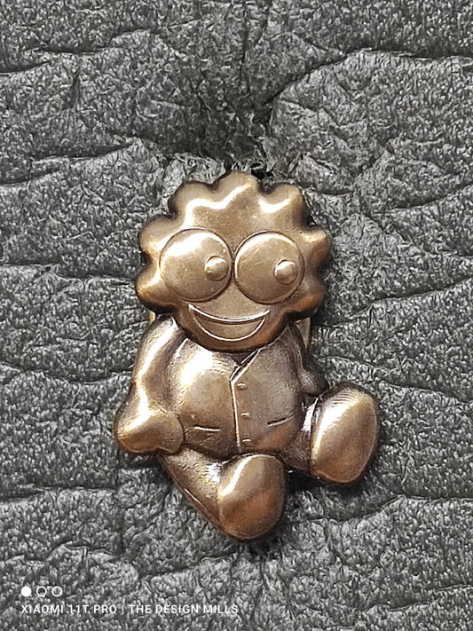 3D Golly in Antique Gold Finish