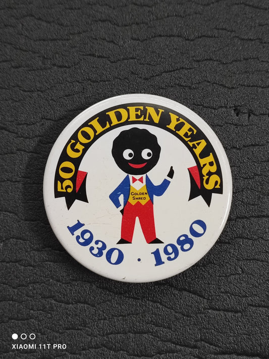 50 Golden Years Button Badge