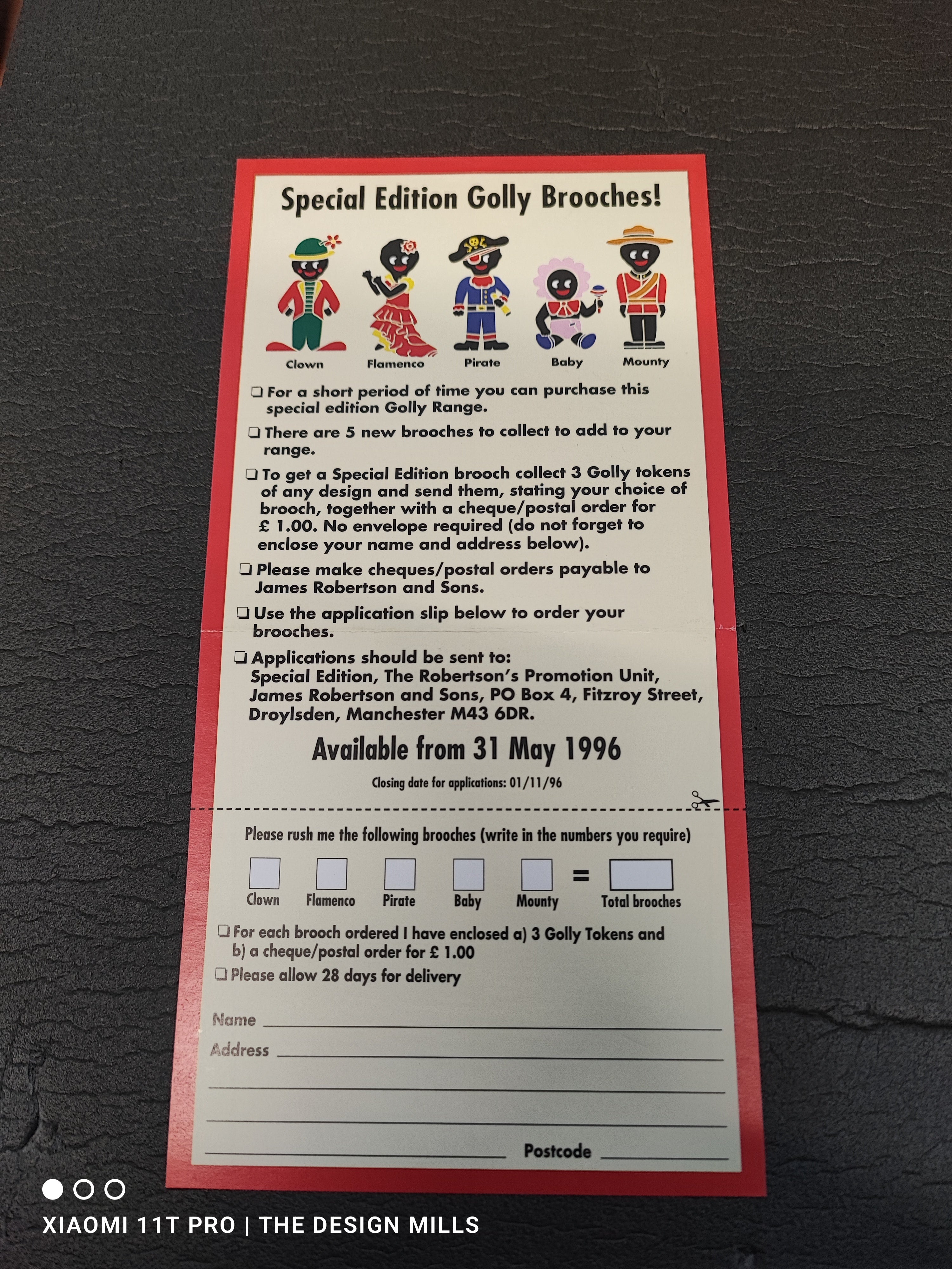 Baby Set Leaflet Gollybadges