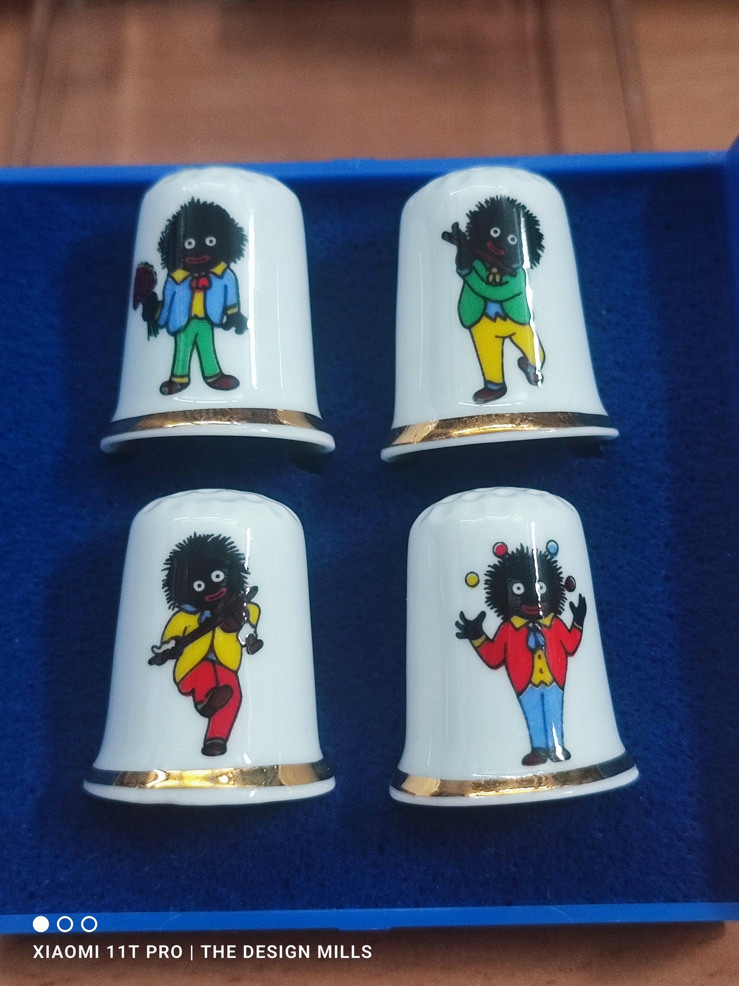 Boxed set of 4 Golly Thimbles