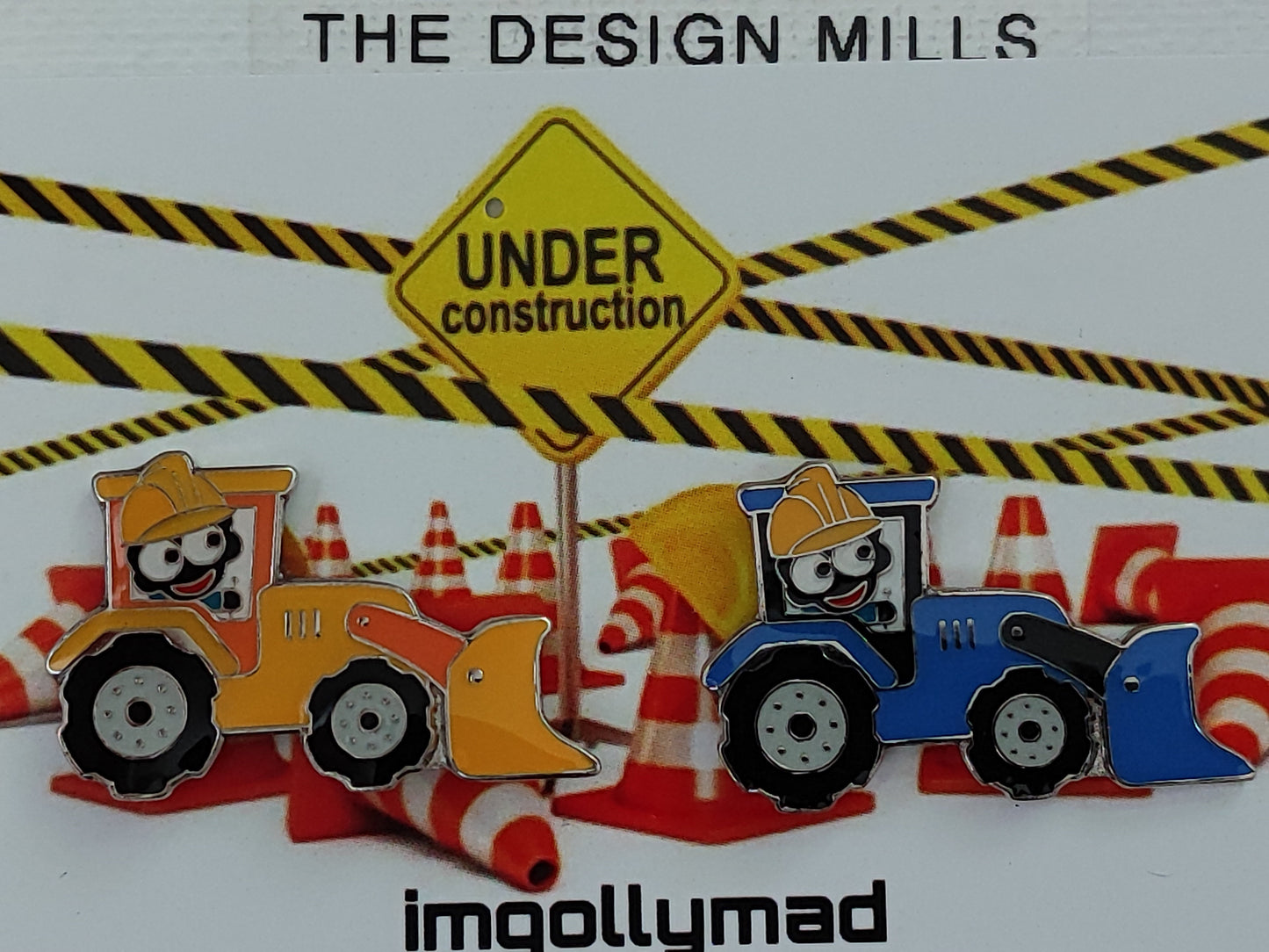 Digger Driver Pair of Badges image - GollyBadges.com