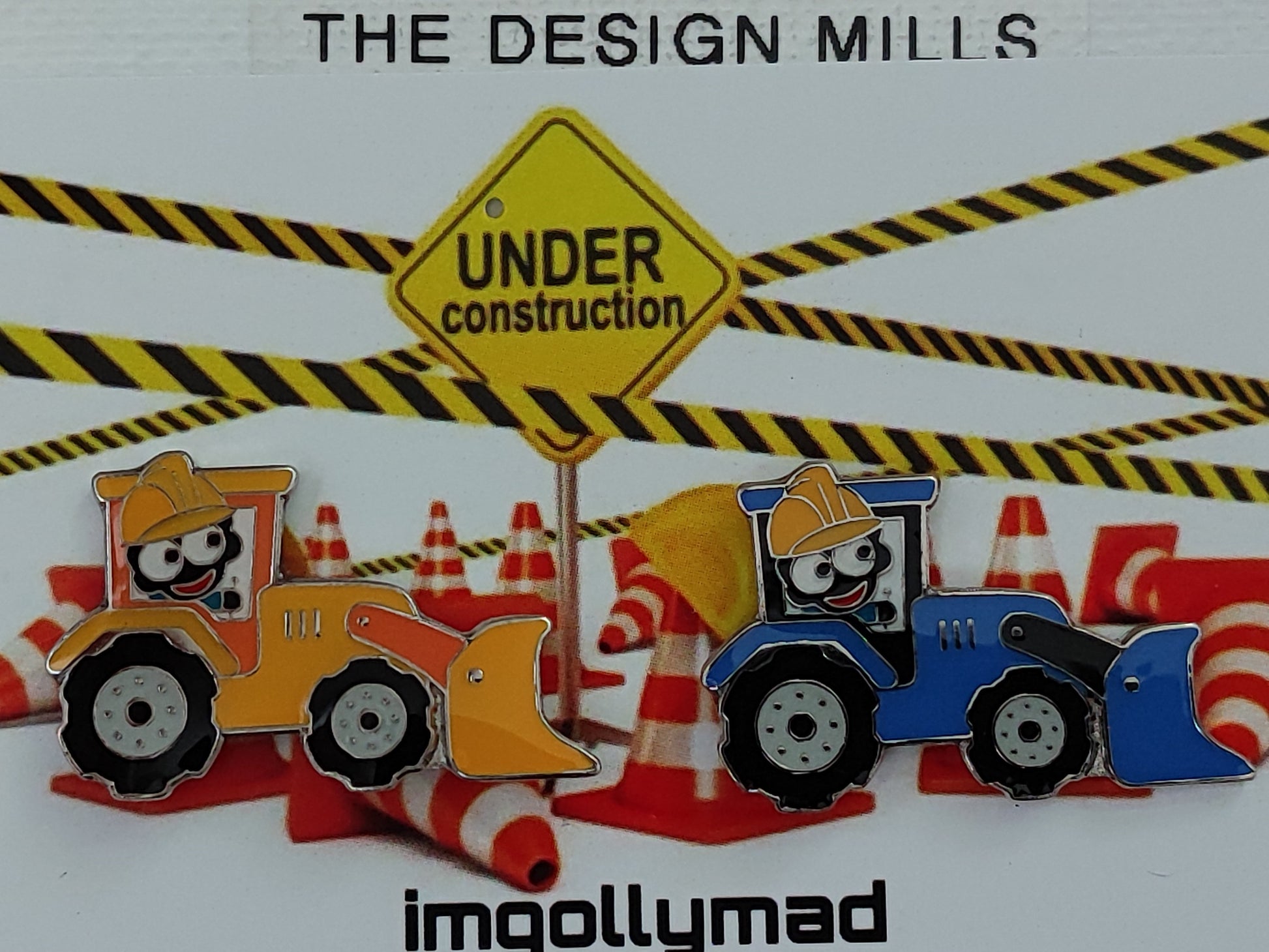 Digger Driver Pair of Badges image - GollyBadges.com