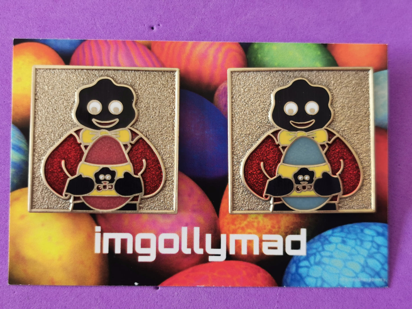 Easter Pair of Badges PLUS FREE BADGE image - GollyBadges.com