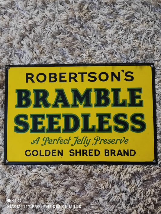 Enamel Sign Bramble Seedless