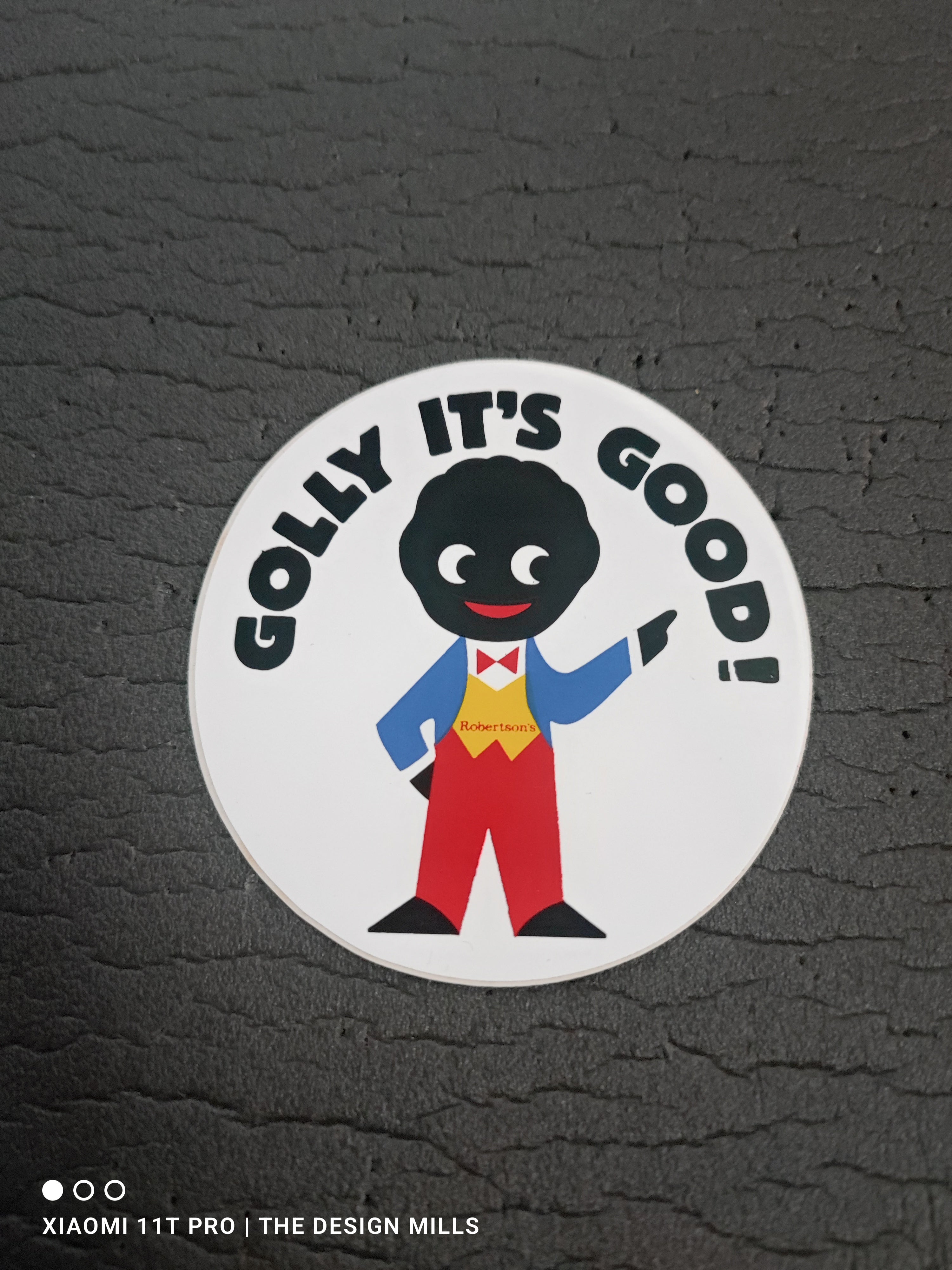 GOLLY ITS GOOD Round Sticker – GollyBadges.com