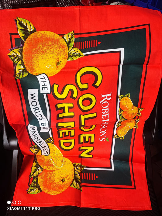 Golden Shred Tea Towel