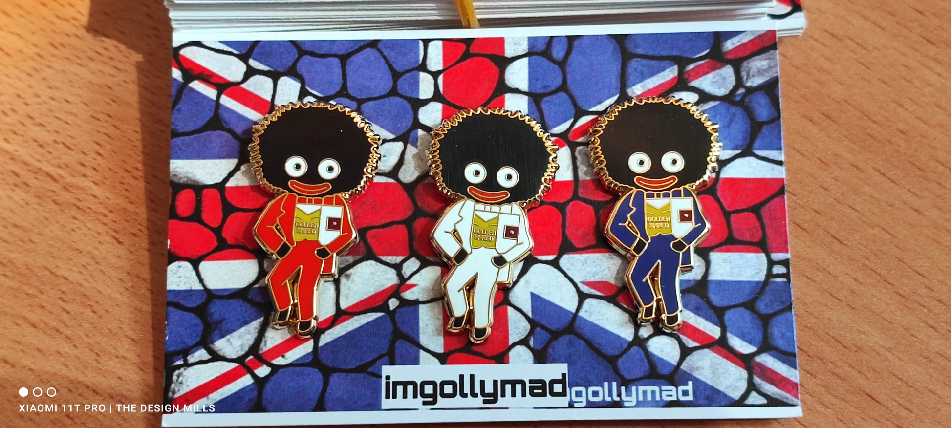 Golden Shred Trio of Badges image - GollyBadges.com