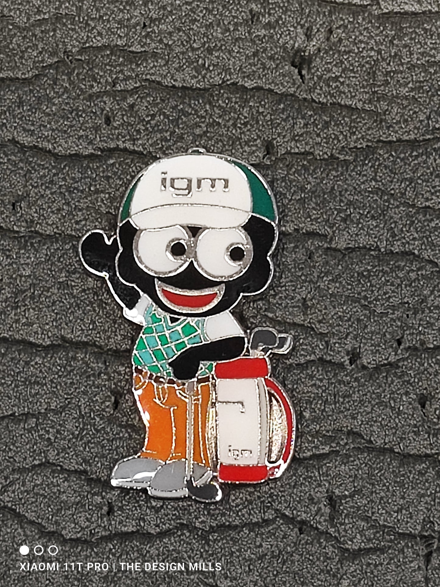 Golfer Silver Base Metal