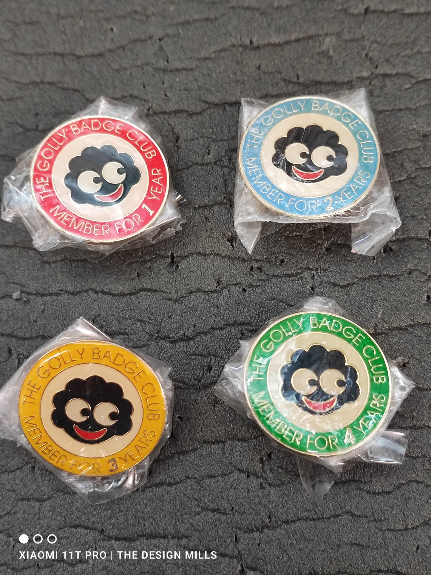 Golly Badge Club Set of 4