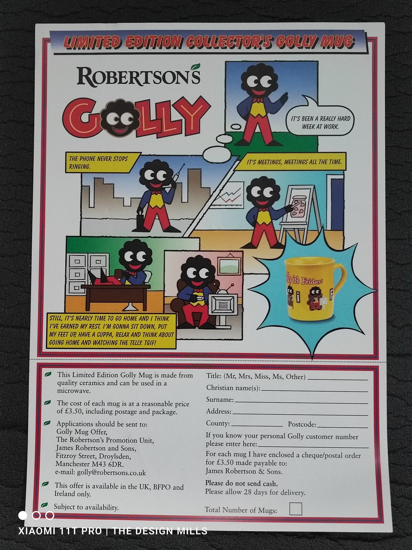 Golly Mug Leaflet