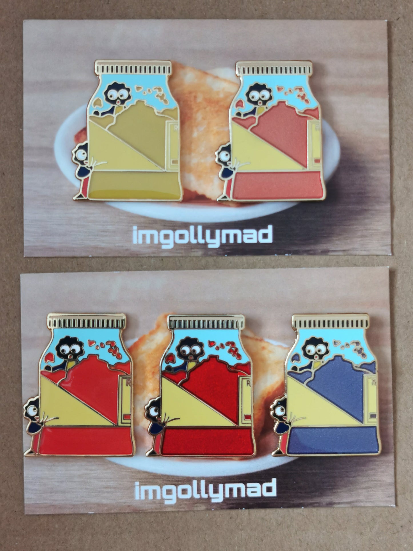 Hide and Seek Set of 5 Badges image - GollyBadges.com