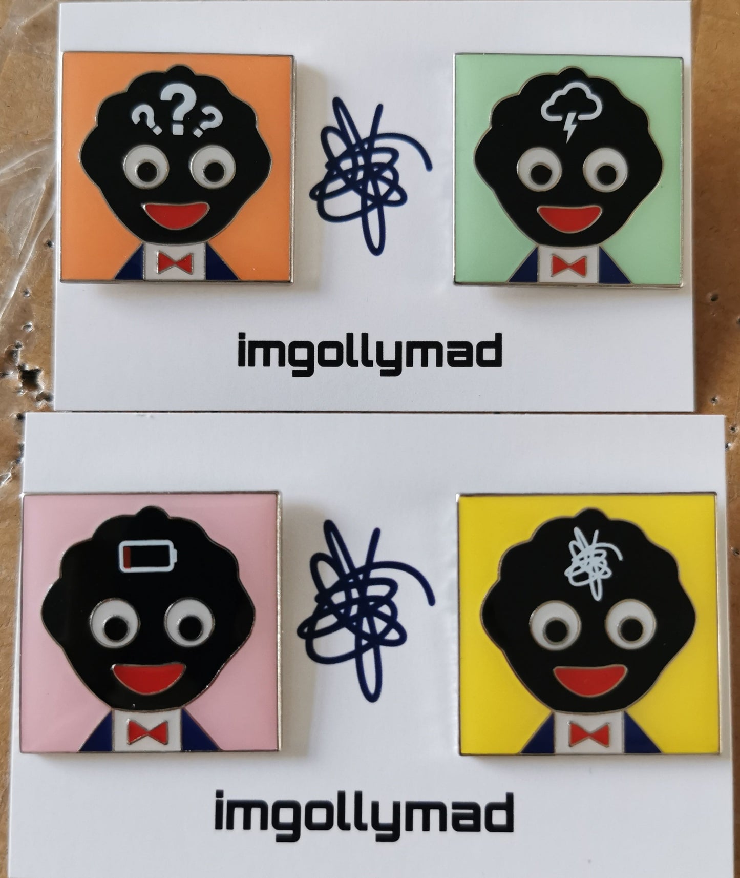 MIND Badges Set of 4 CHARITY DONATION image - GollyBadges.com