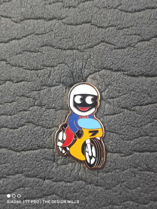 Motorcyclist Light Blue