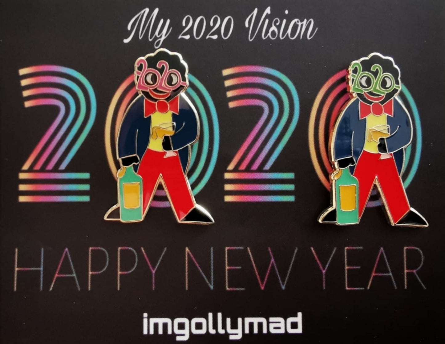 My 2020 Vision Pair of Badges image - GollyBadges.com