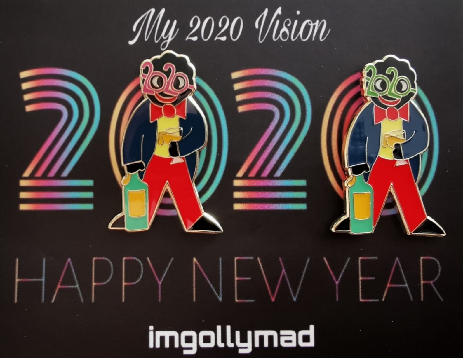 My 2020 Vision Pair of Badges image - GollyBadges.com