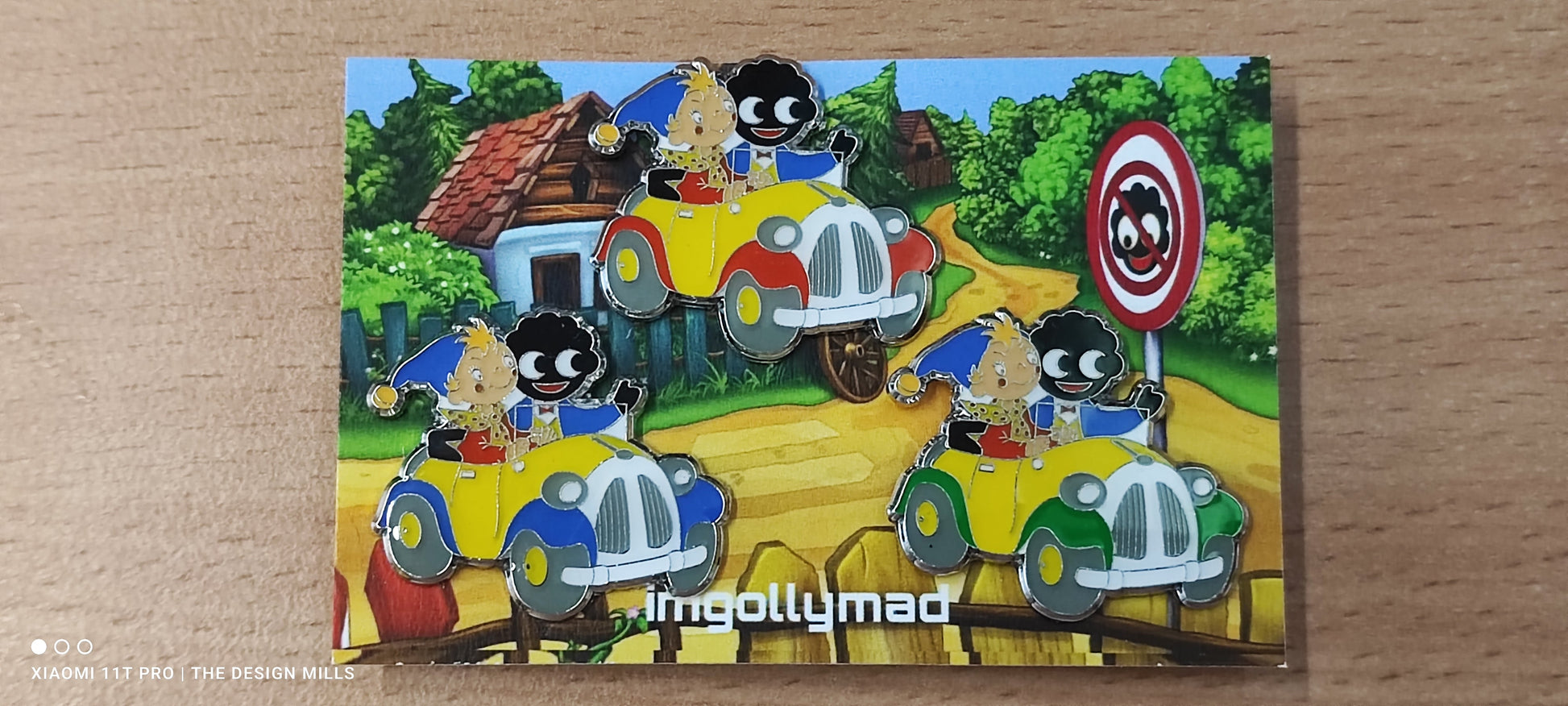 Noddy Trio of Badges image - GollyBadges.com