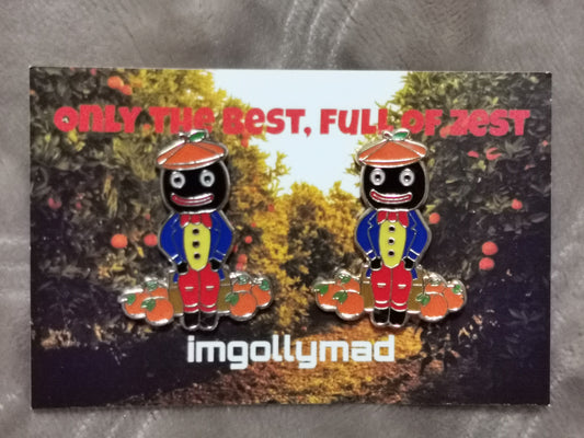 Orange Seller Pair of Badges image - GollyBadges.com