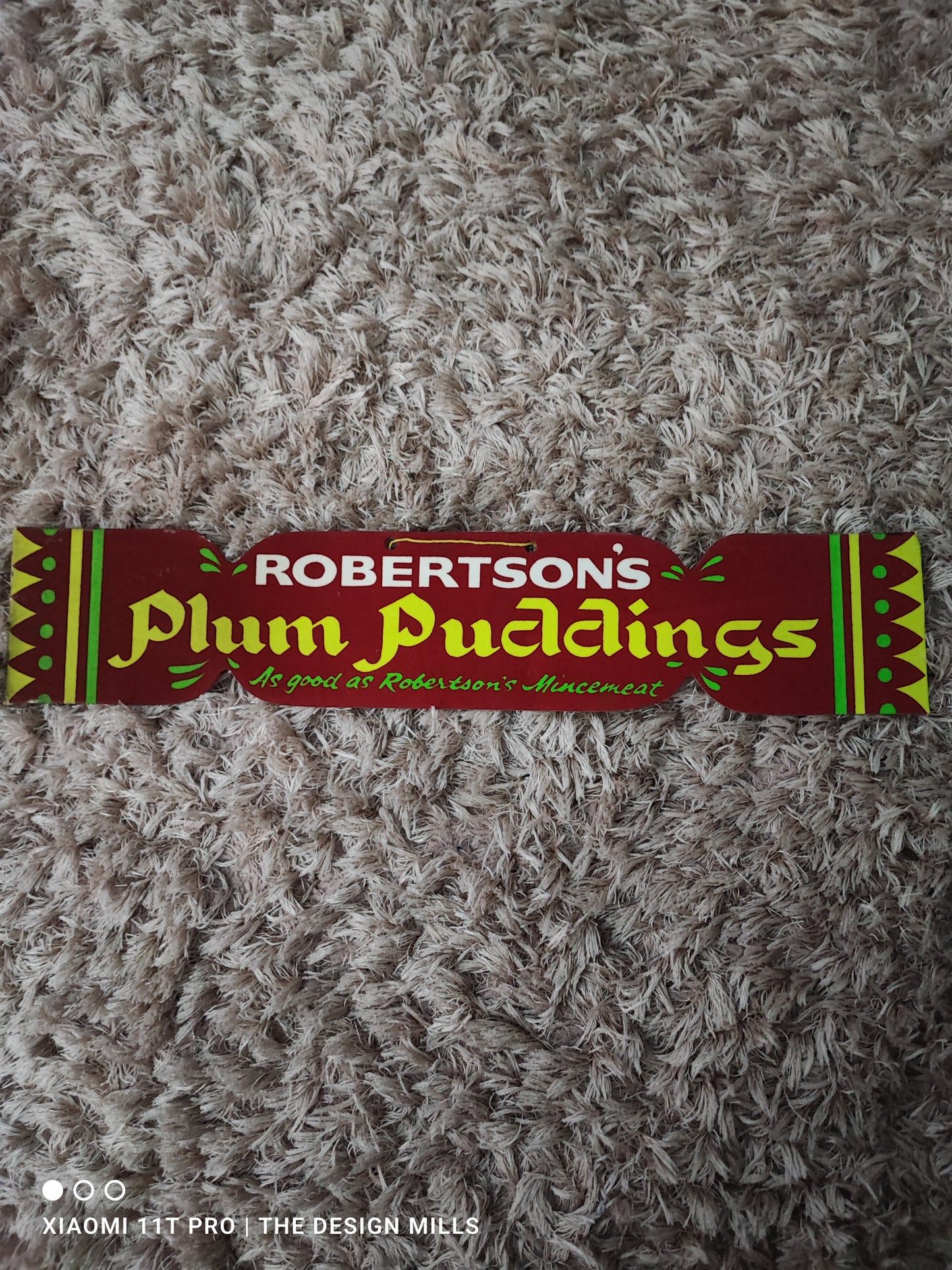 Plum Pudding Cracker Showcard