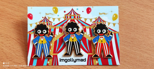 Ringmaster Trio of Badges image - GollyBadges.com