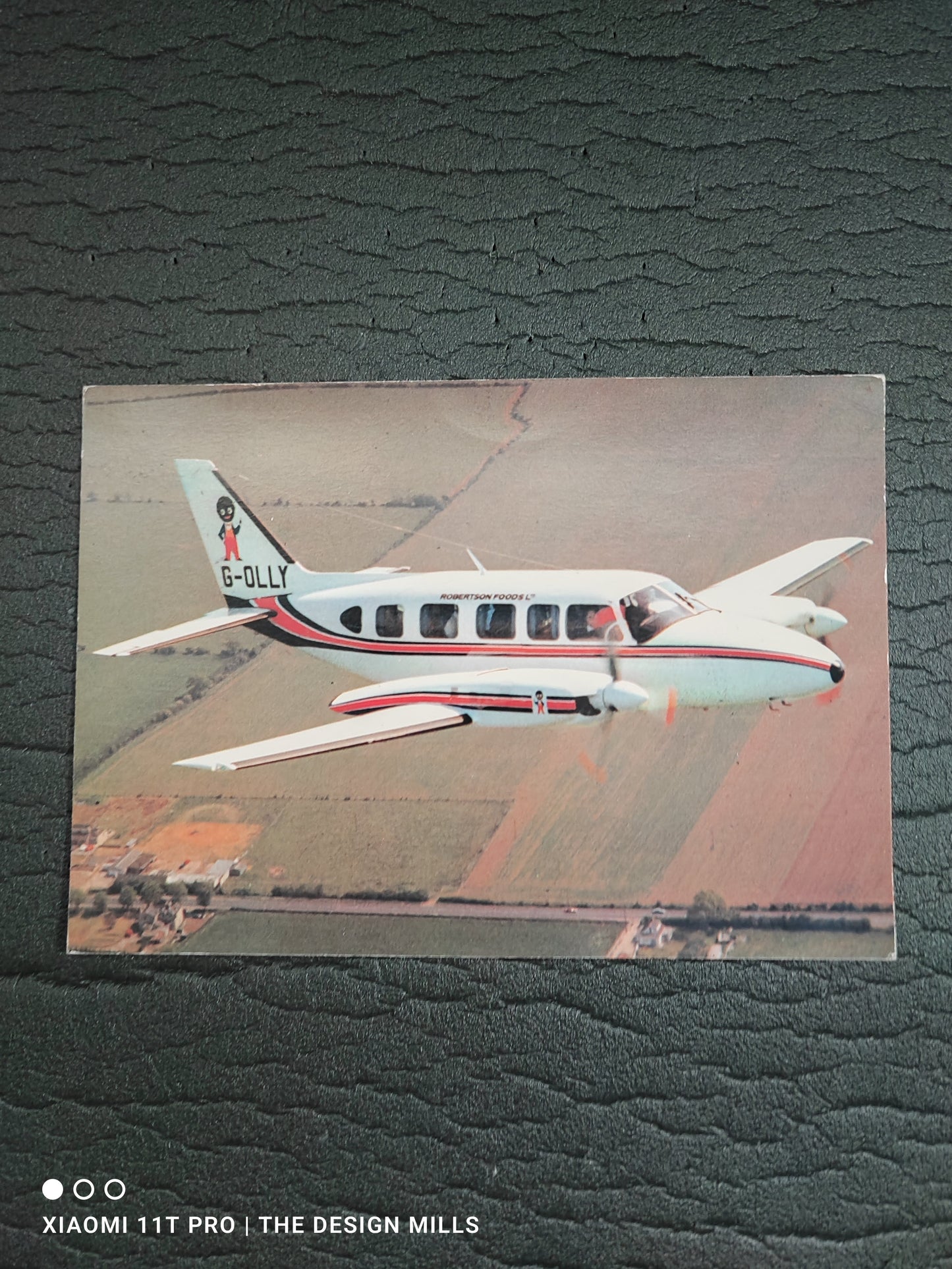 Robertsons Aeroplane G-OLLY Postcard