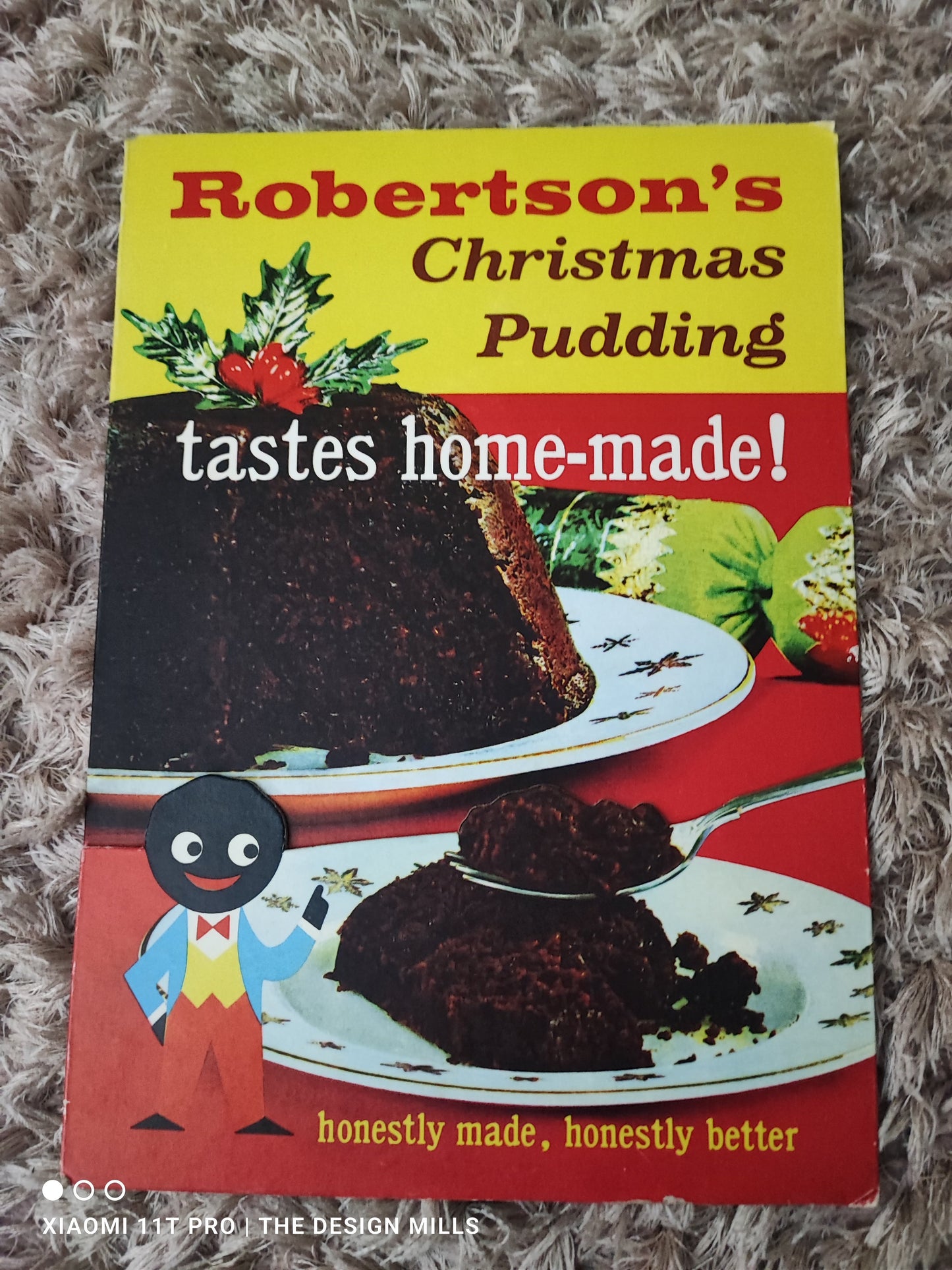 Robertsons Christmas Pudding 22	Shop display “Showcard”- Christmas Pudding	9”W x 12.5”H