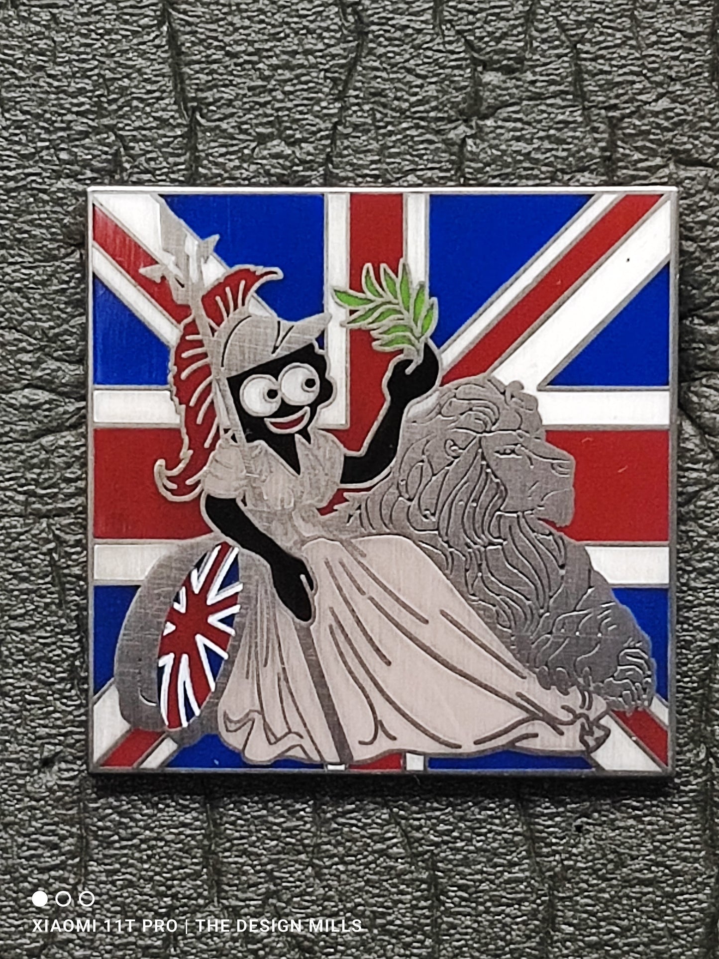 Rule Britannia Antique Silver Base