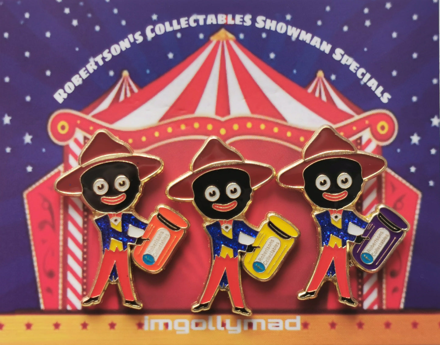 Showman Specials Trio of Badges image - GollyBadges.com