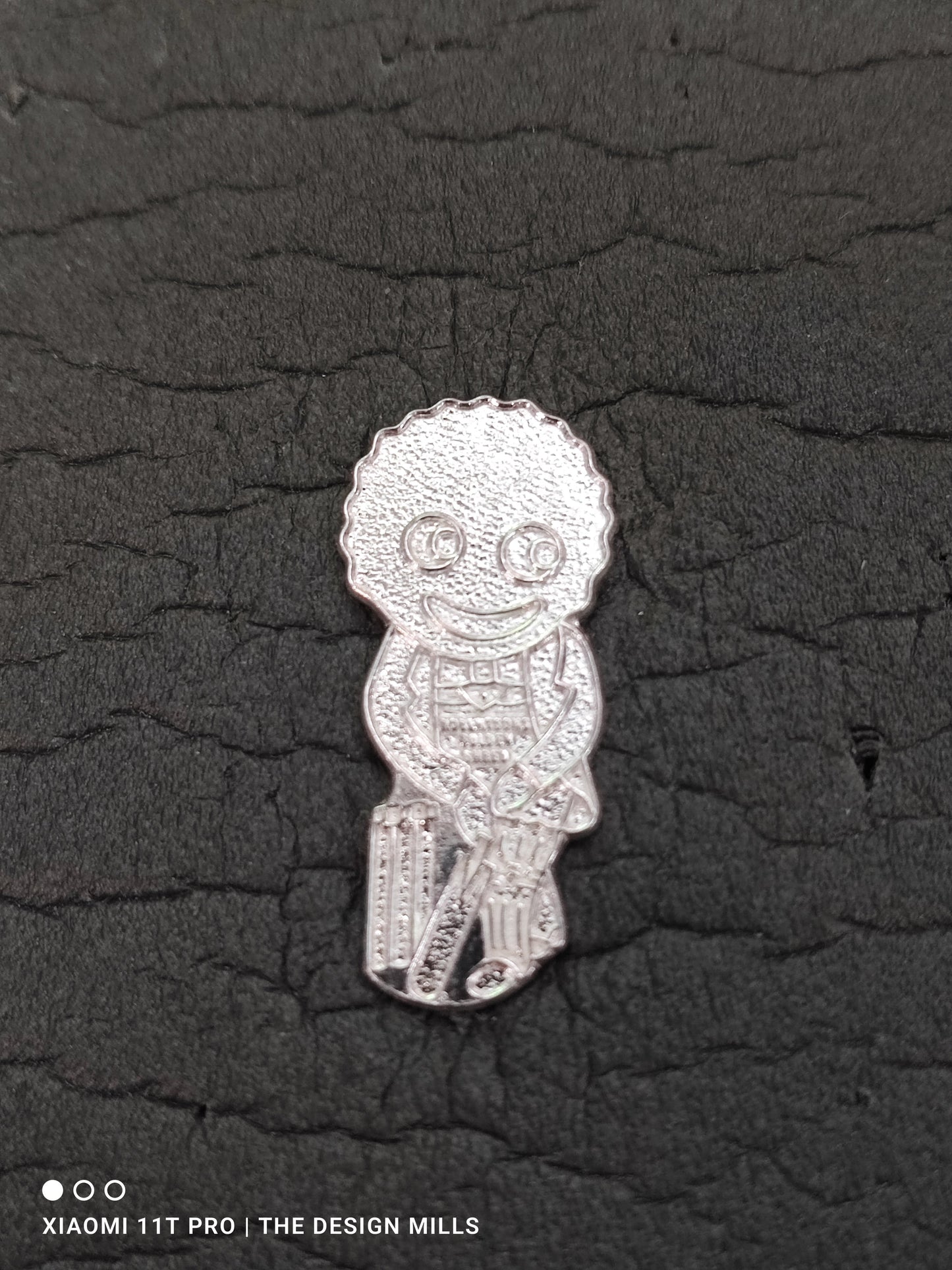 Sterling Silver Cricketer Unenamelled