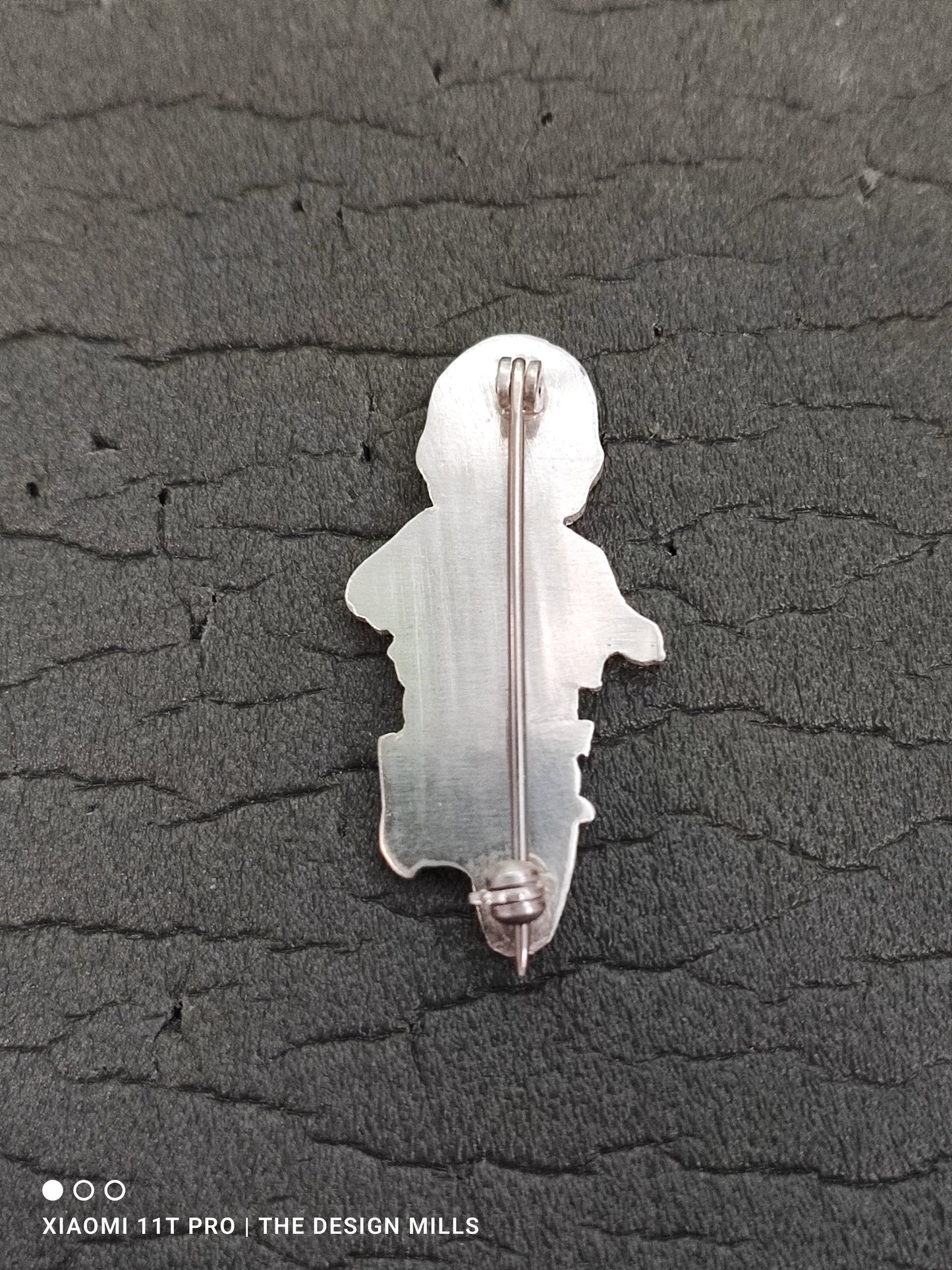 Sterling Silver Motorcyclist Light a Yellow Waistcoat