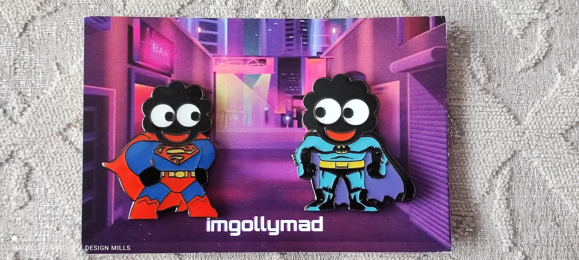 Superheroes Set of 4 Badges image - GollyBadges.com