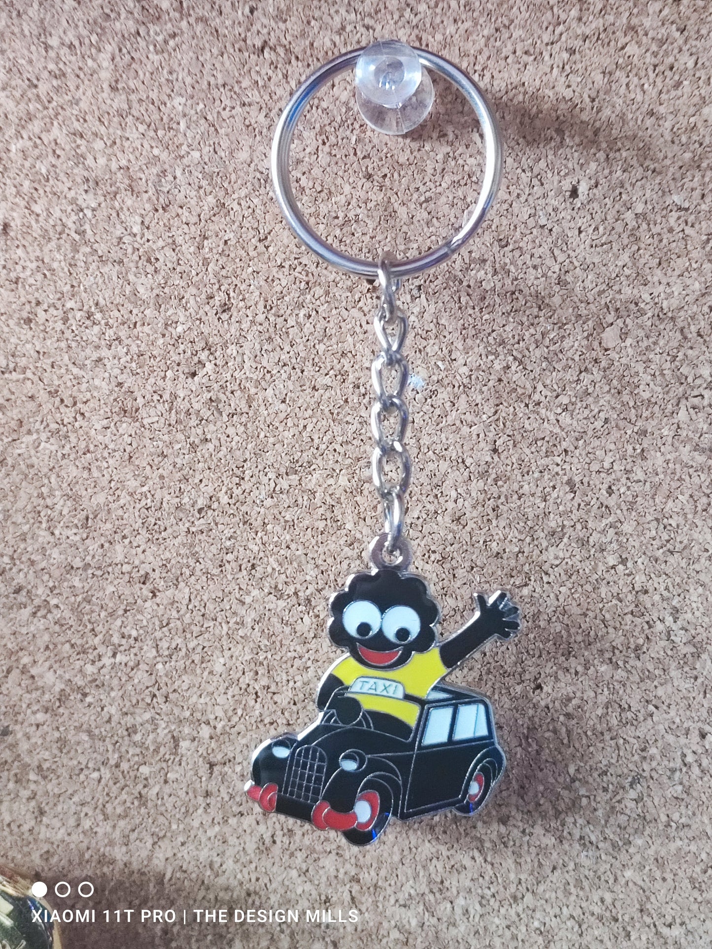 Taxi Keyring Yellow Shirt