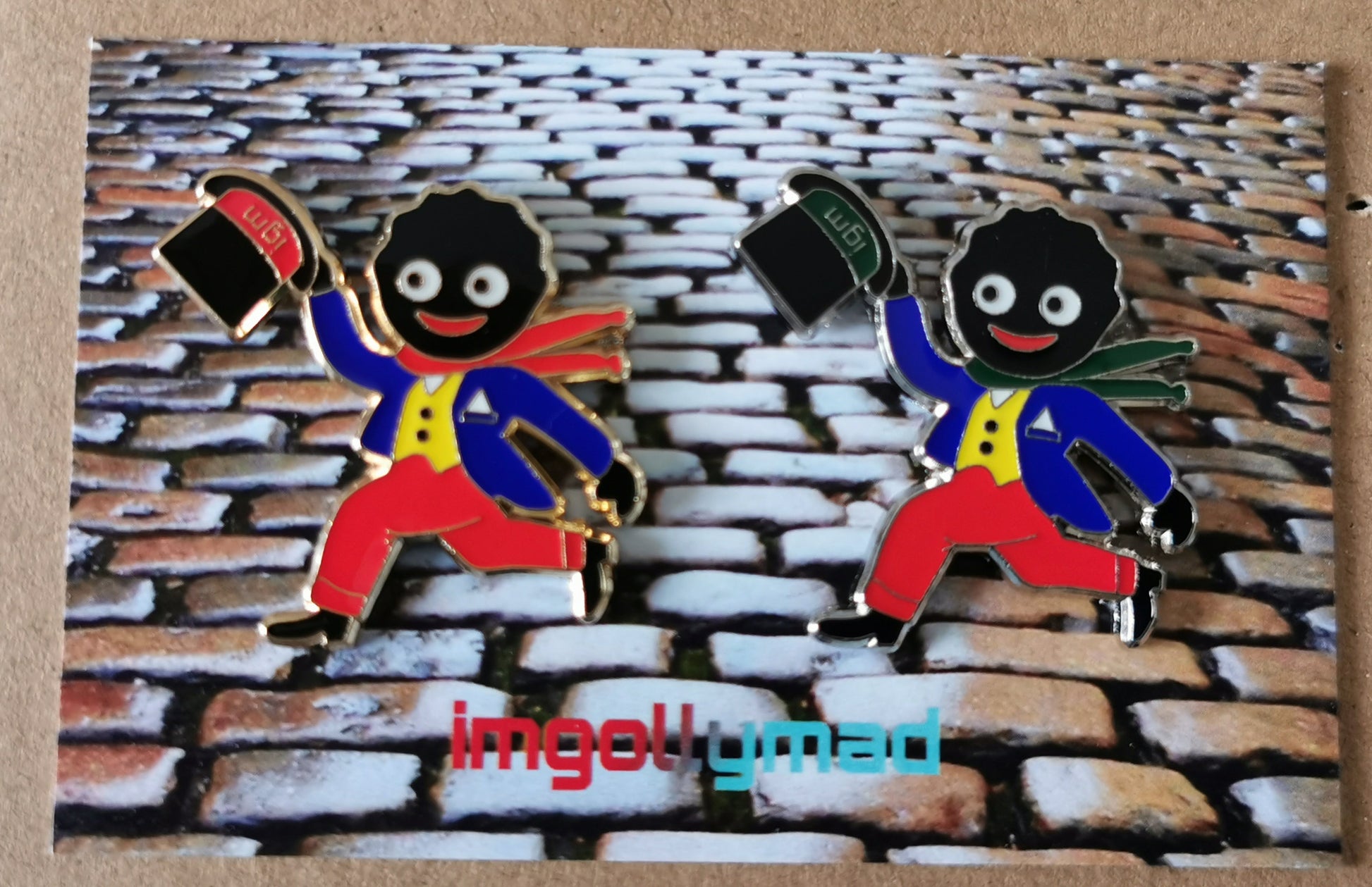 Tophat Golly Pair of Badges image - GollyBadges.com