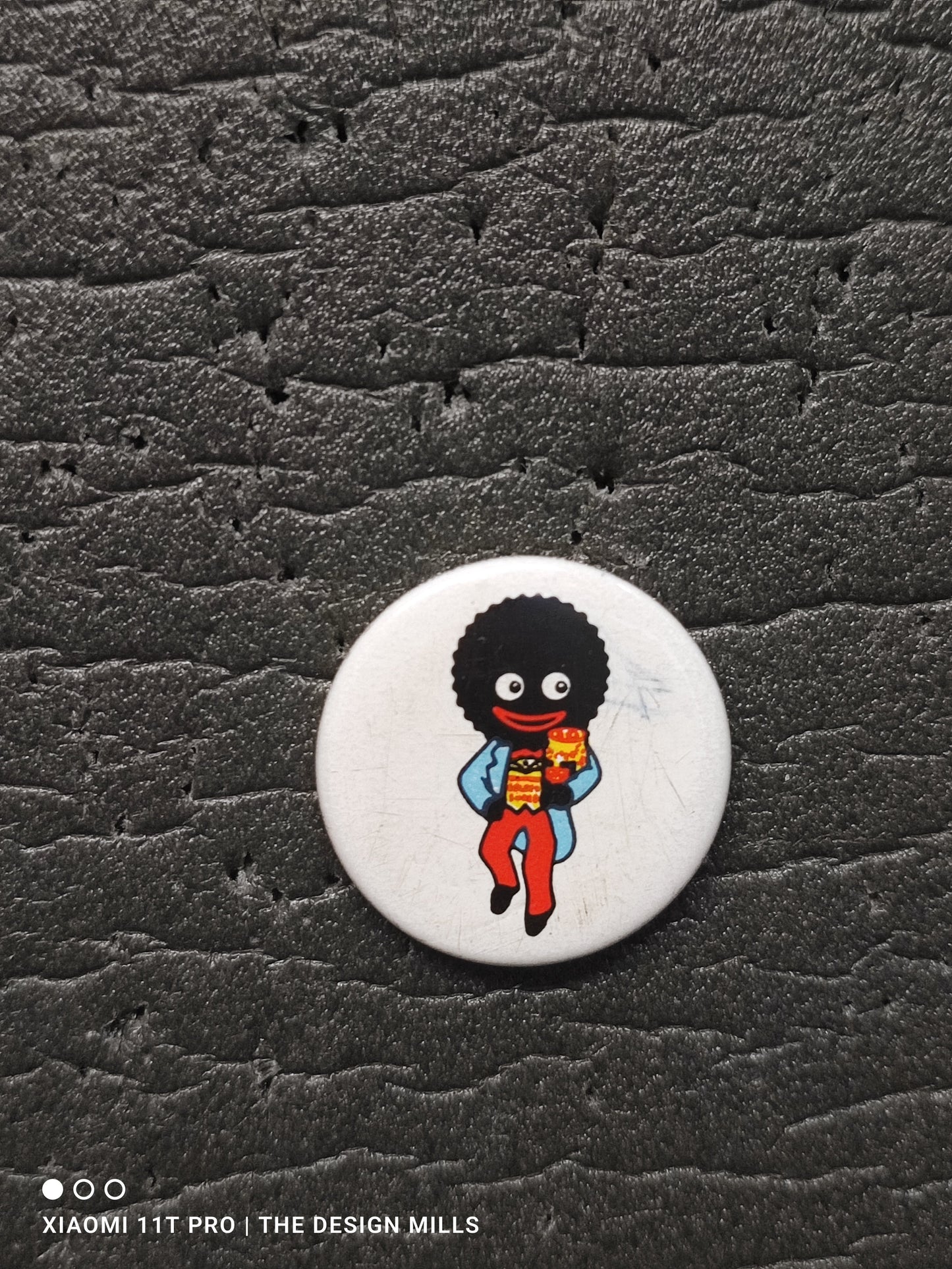 White 1950s Button Badge TB5